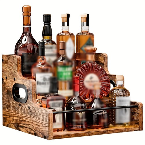 Liquor bottle display shelf - liquor,
