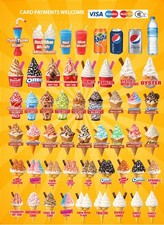 soft serve ice cream menu SIGN