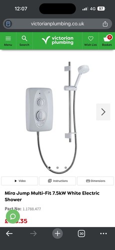 Mira sport electric shower - mira,