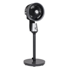 Floor Air Fan  Pedestal  10" , 3-Speed, Manual Control, Grey B Baridi DH142