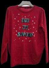 Ladies Christmas Cardigan  L