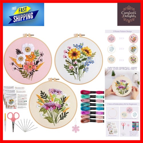 Beginners hand embroidery - hand, kit
