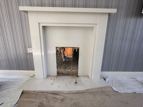 Marble fire surround - |,