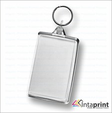 Acrylic Large Photo Keyring Clear Fob Photo Keychain Blank Plastic DIY 70x45