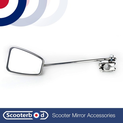 Scooter mirror clamp - mirror, on