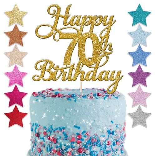 Happy 70th glitter - 70th,