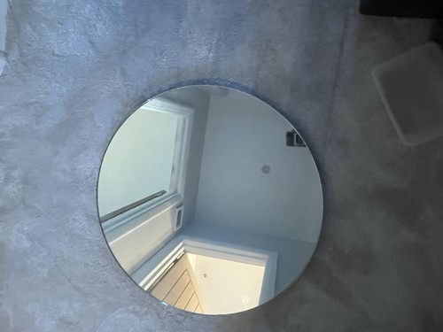 Plain circle mirror - mirror, home
