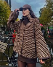 Zara Oversize Knit Jacket mink