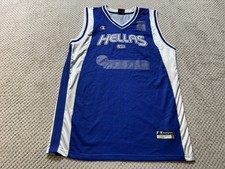 Greece Basketball Jersey Champion Fiba Blue Camiseta Size XL Shirt