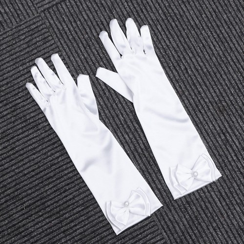 Pair flower girl gloves long - 1,