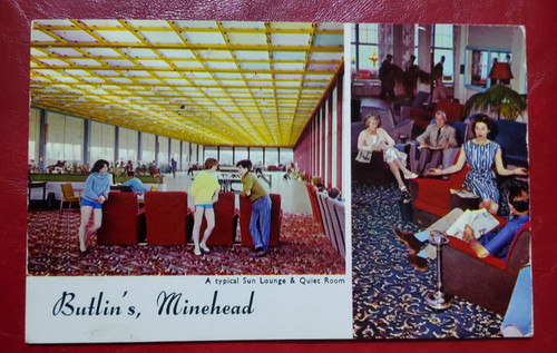 Butlins minehead postcard - minehead,