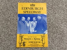 * EDINBURGH v HACKNEY 8/5/65 speedway programme.