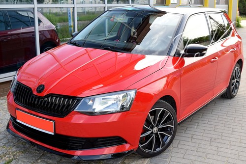 Front lip spoiler for skoda - front,