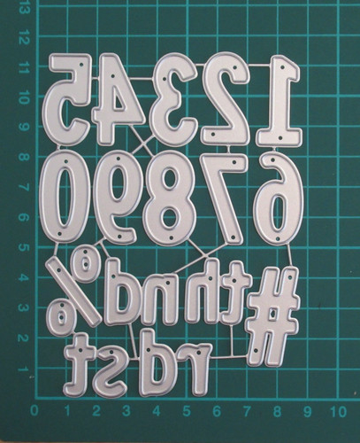 Numbers metal cutting - numbers,