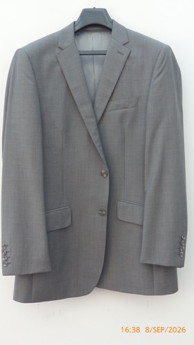 Plain mid grey suit very