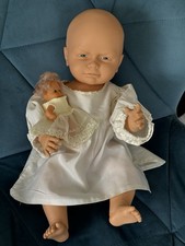 Vintage Sebino Baby Doll 1985 Italian Made, 16 Inches, Grumpy Face