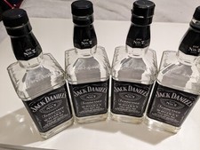 JACK DANIELS Whiskey 4 X Empty Bottles 70 CL Upcycle Wedding Prop Home Bar Craft