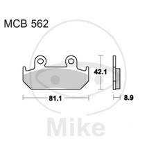 SINTERED BRAKE PADS SV TRW FOR