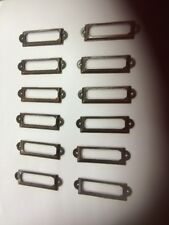 12x Filing Cabinet Name Tag