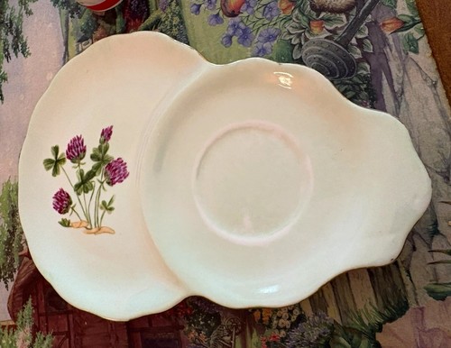 Bone china scalloped clover - china,