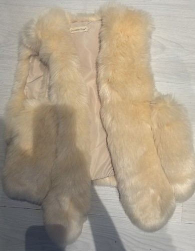 Women cream faux fur - faux,