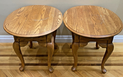 Broyhill furniture oak oval - furniture,