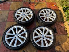 VW GOLF 18" ALLOY WHEELS WITH Bridgestone TYRES  Caddy Touran VANCOUVER Alloys