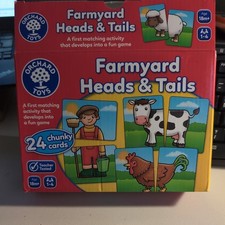 Orchard Toys Farmyard Heads and Tails Game, Memory & Matching Pairs Card Game,