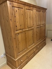 Edwardian Style Four Door Wardrobe with Drawers Made By Paul Martyn Furniture
