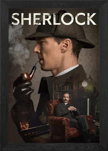 Sherlock holmes framed wall - holmes,