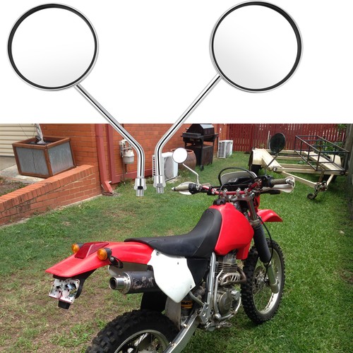 2xround chrome moto rearview - 2xround,