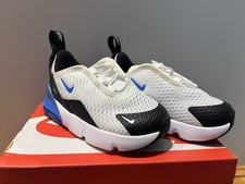 Nike Air max 270 Infant Trainers Grey/blue Size UK 6.5 Brand New In Box
