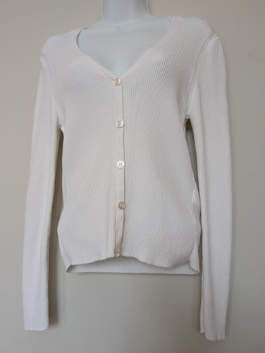 Lovely ivory ribbed cardigan