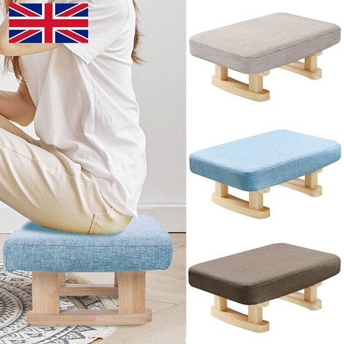 Small wood footstool footrest - small,