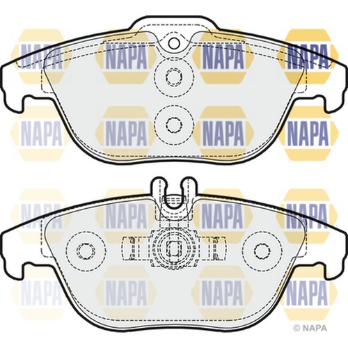 Brake pads set - pads, for