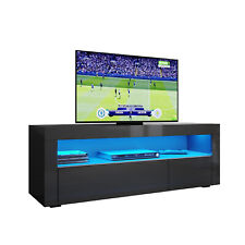 Modern Black TV Stand High