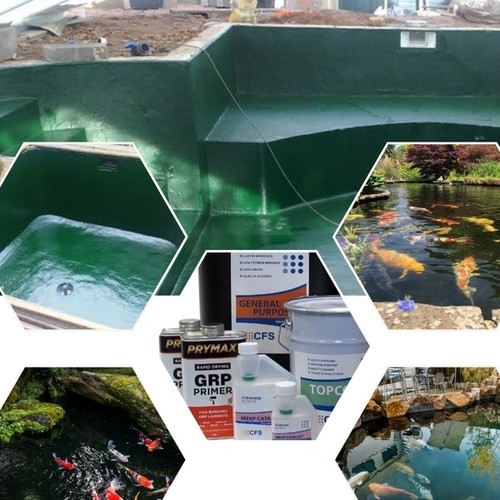 Glass fibre pond lining kit - pond,