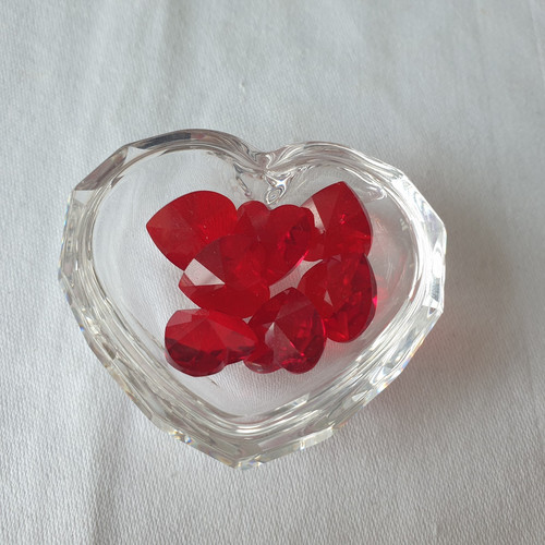 Swarovski heart trinket box - trinket,