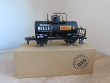 ETS 488 Tank Wagon Car SNCF Marcel Millet Shell Tanker, 1:45 O Gauge Model