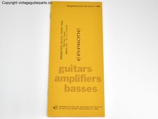 1968 Epiphone Guitar Bass and Amplifier Price List [190]