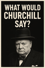 Winston Churchill Poster A4