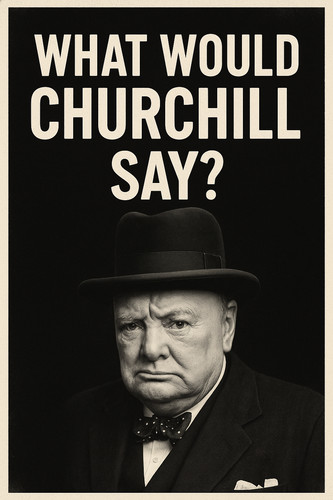 Winston churchill poster - poster, a4