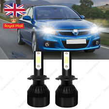 FOR VAUXHALL VECTRA C 2x Bright White H7 COB Car LED Headlight Bulbs Combo Kit
