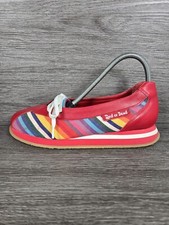 Red Or Dead Rainbow Leather Canvas Vintage Trainers Shoes Size UK 6 EU 39 Rare 