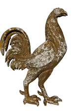 OLD ADVERTISING METAL COCKEREL