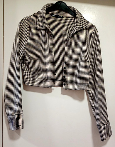 Zara cropped dogtooth - zara,,