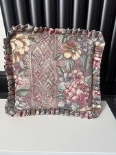 Vintage floral ruffle cushion - ruffle,
