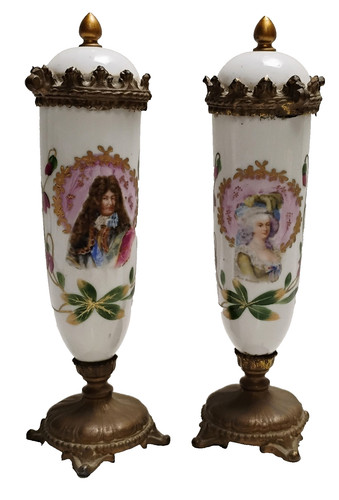 Pair antique french - pair, portrait