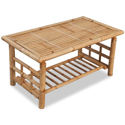 Coffee table bamboo - coffee,