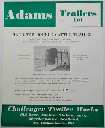 Original adams trailers hard - adams,